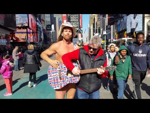 Acoustic Ninjas With the Naked Cowboy in NYC