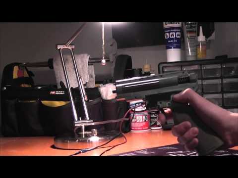 ROF Test 32 RPS (G&P Devil Jet + SHS 12:1 + M120) tested with 11.1v battery