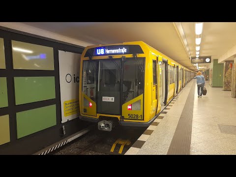 U-Bahn Berlin Mitfahrt von Hermannplatz bis Hermannstraße im H01 Mod auf der U8