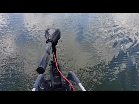 Newport Vessel 55lb Trolling motor on Intex Mariner 4