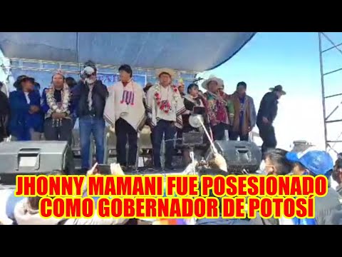 EVO MORALES LLEGA PARA LA POSESIÓN DEL GOBERNADOR DE POTOSÍ JHONNY MAMANI..