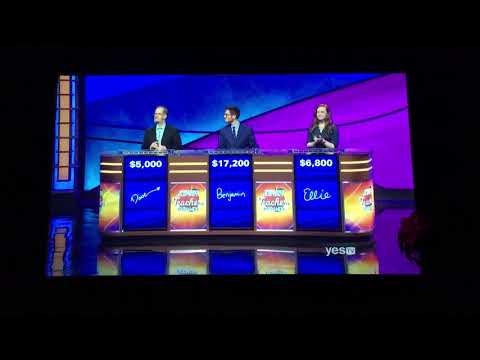 Double Jeopardy - The Teacher’s Tournament (quarterfinal match) Day 2, 3rd Daily Double (5/10/19)