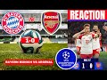 Bayern Munich vs Arsenal 1-0 Live UEFA Champions League UCL Football Match Score Highlights Gunners