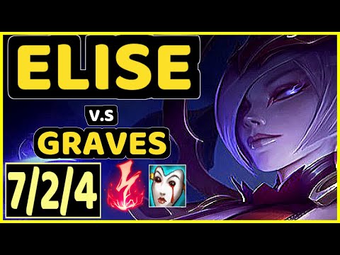 4LAN (ELISE) vs GRAVES - 7/2/4 KDA JUNGLE GAMEPLAY - BR Ranked MASTER