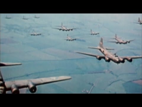 WW2 - The Bombing of Germany [Real Footage in Colour]