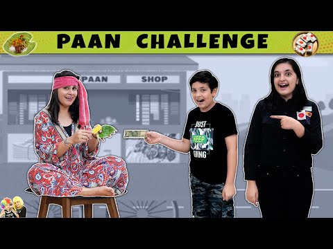 PAAN CHALLENGE | Comedy family eating challenge | Aayu and Pihu Show