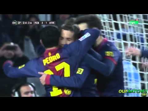 Messi Incredible Goal vs Athletic Bilbao  01/12/2012