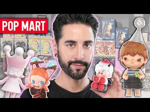 UNBOXING RANDOM POP MART BLIND BOXES!! HIRONO, DIMOO, MOLLY, ZSIGA, SKULLPANDA 💜