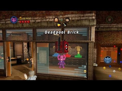 LEGO Marvel Super Heroes - All Stud Multiplier Red Brick Locations (X2,X4,X6,X8,X10)