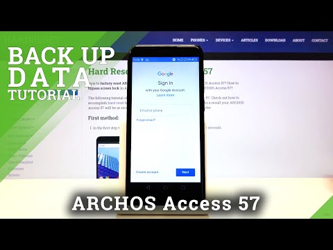 How to Enable Google Backup in ARCHOS Access 57 – Backup Account