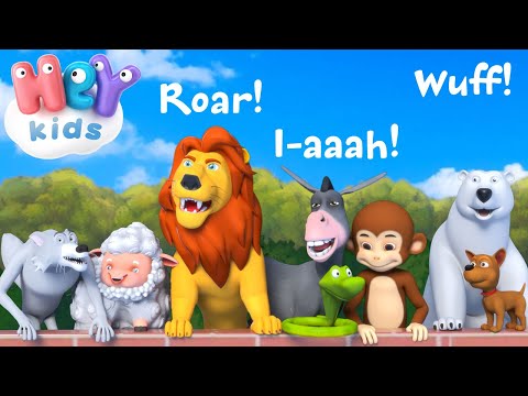 Tiergeräusche Für Kinder lied | Kinderlieder zum mitsingen - HeyKids Deutsch