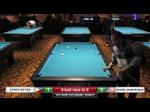 Efren Bata Reyes v Shane Van Boening ᴴᴰ 2017 Derby City Classic 9-ball Pool Round 8.mp4