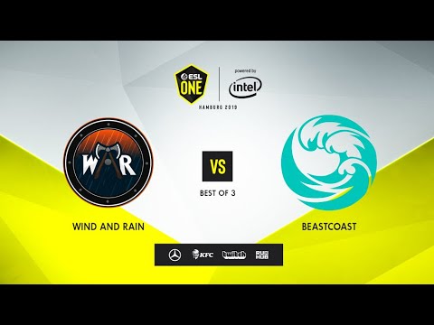 Wind and Rain vs Beastcoast, ESL One Hamburg 2019, bo3, game 3 [4ce & Lex]
