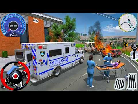 Ambulance City Rescue Simulator - 911 US Emergency Ambulance Driving 3D : Android Gameplay
