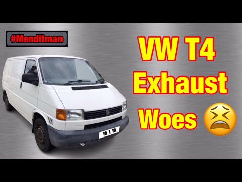 VW T4 Transporter ( Exhaust Issue & Awkward Muffler Clamps ) Multivan