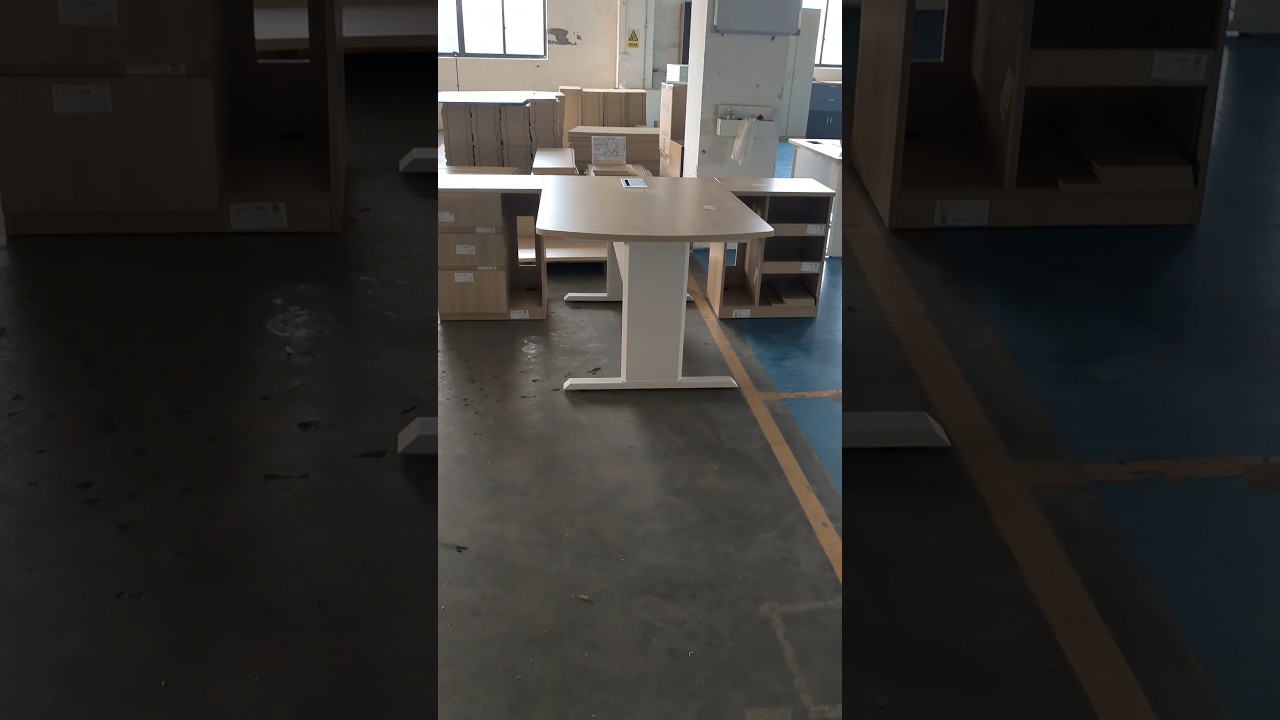 Prototype of a double-person workstation #furnituremanufacturers #medicalfurniture #workstations