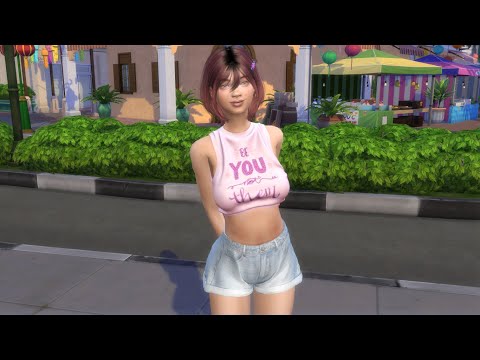 the sims 4 custom sim download girl Imene Martinez by Bonita100 Game Video Preview