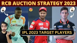 RCB Target Players and STRATEGY for IPL 2023 Mini Auction | IPL 2023 Auction Players List