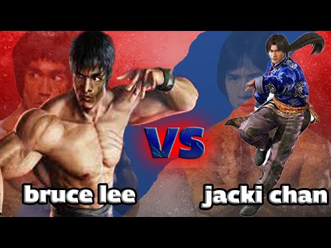 Bruce lee vs Jacki chan in tekken 5 mobile (law vs lei)