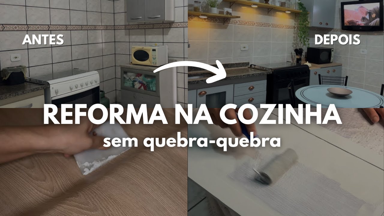 TRANSFORMAÇÃO NA COZINHA GASTANDO POUCO E SEM QUEBRA-QUEBRA! *Ficou INCRIVEL* 😱 | @sobrethayna