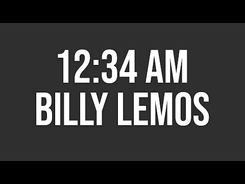 Billy Lemos - 12:34 AM (Lyrical video)