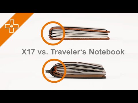 X17 vs  Traveler's Notebook - Which one do you choose? (X17-068)