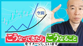 【FX】反転察知！相場は空間が出来てくると反転しやすくなる。