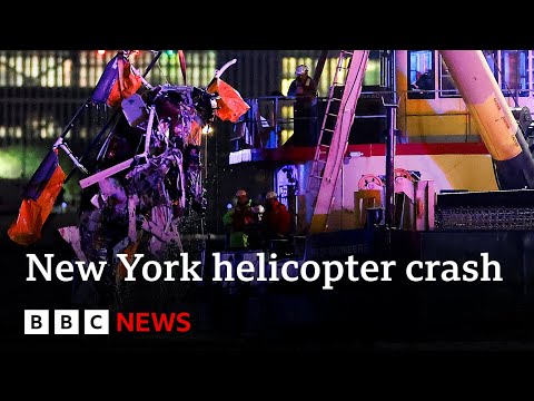 哈德遜河直升機墜毀，一家五口喪生 | BBC News (Hudson River helicopter crash kills family of five | BBC News)
