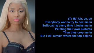 Fly by Nicki Minaj feat Rihanna (Lyrics)