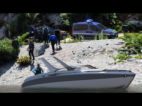 [GTA 5] GENDARMES ARREST A DRUG TRAFFICKER ON A BOAT | LSPDFR #756