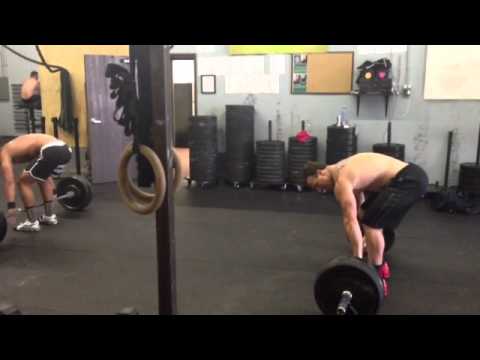 Wayne Willette does "Heavy Grace" in 3:35. 30 reps for time @ 185#