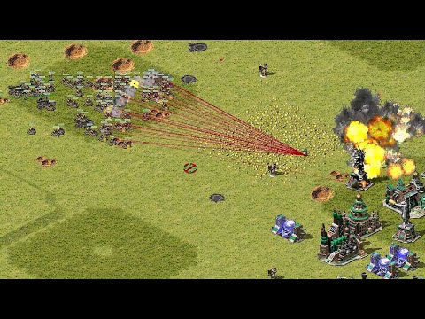 If General Infantry deploys with a Grand Cannon weapon!-Red Alert2