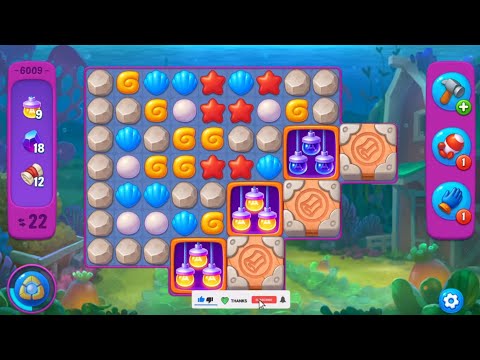 Fishdom lvl 6001-6009 👀 Can you beat this puzzle level?🔥Gameplay #551