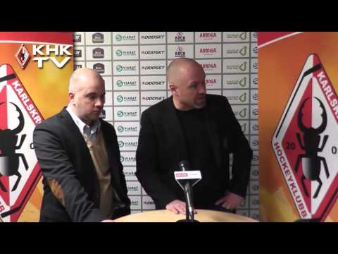 131128 - Presskonferens efter matchen Karlskrona HK - Djurgårdens IF