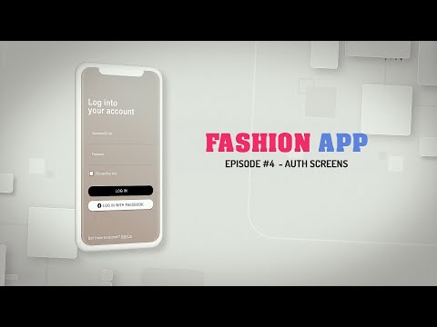 FASHION APP - Ionic 5 UI - Ep 4 | Login Screen | Auth Screens