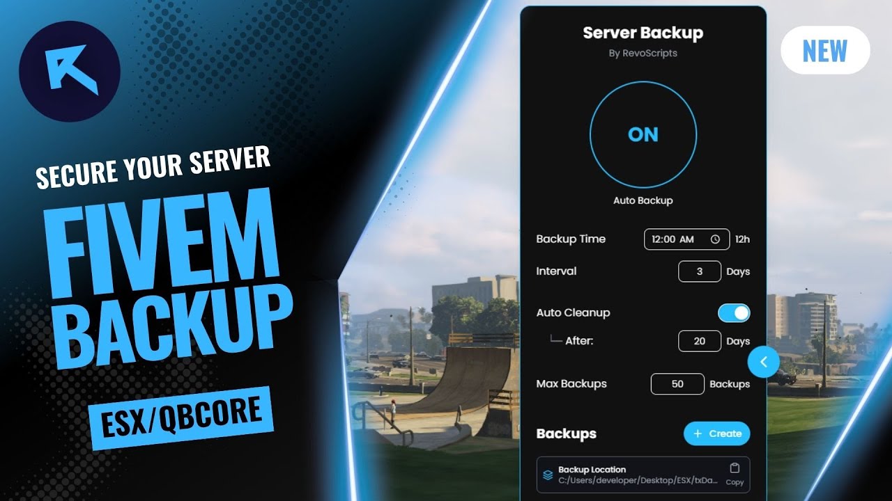 Auto Server Database Backup | FiveM Script | Restore Database | ESX, QBCore, QBox