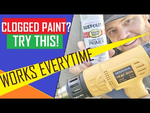 Spray Paint Not Spraying, Spray Paint Nozzle Clogged, Spray Paint Can Won't Spray,
