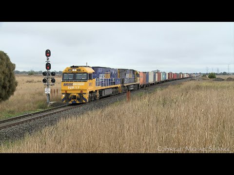 Pacific National 5AM5 Container Freight Train (13/5/2022) - PoathTV Australian Railways