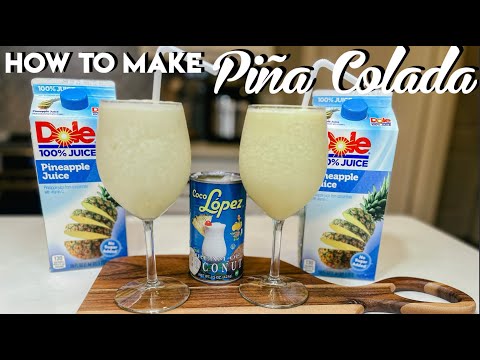 How to make piña colada | Easy virgin piña colada recipe | the best froze piña colada | piña colada