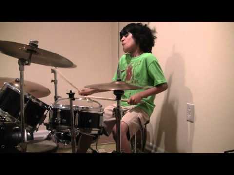 Raghav 7 year old drummer - Fire Jimi Hendrix
