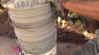 Making A Chicken Wire Bonnet For A 5 Galllon Garden Bucket