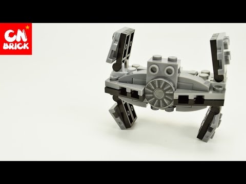 Unoffical Lego Star Wars DIY 30275 TIE Advanced Prototype lego videos