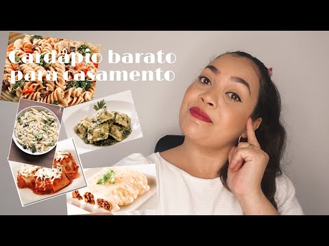 Cardápio barato para Casamento #casamento