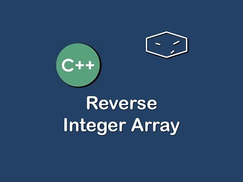 reverse integer array in c