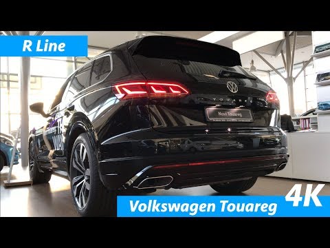 Volkswagen Touareg R line black 2019 quick look in 4K - Audi Q7 killer?