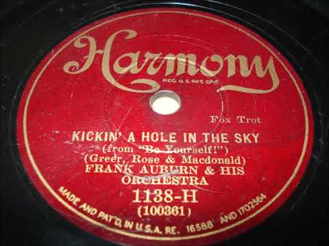 Frank Auburn & his Orch  - Kickin' a hole in the sky