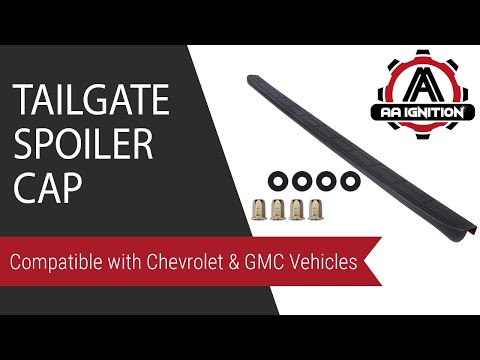 Replacement Tailgate Spoiler Cap - Compatible with Chevrolet & GMC Vehicles