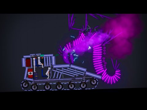 Purple Dragon VS Humans In People Playground