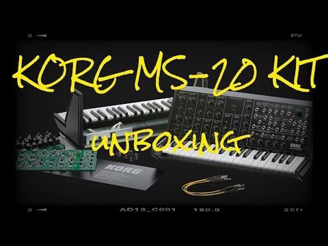 KORG MS-20 Kit unboxing timelapse