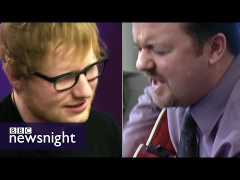 Ed Sheeran v David Brent (PLAYOUT) - BBC Newsnight